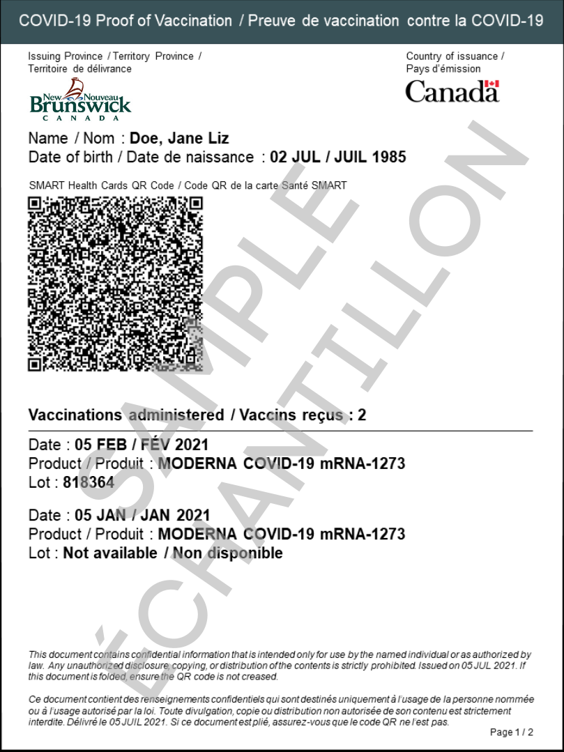 travel certificate canada