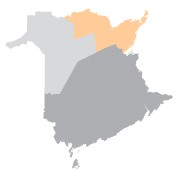 District Francophone Nord-Est - Carte